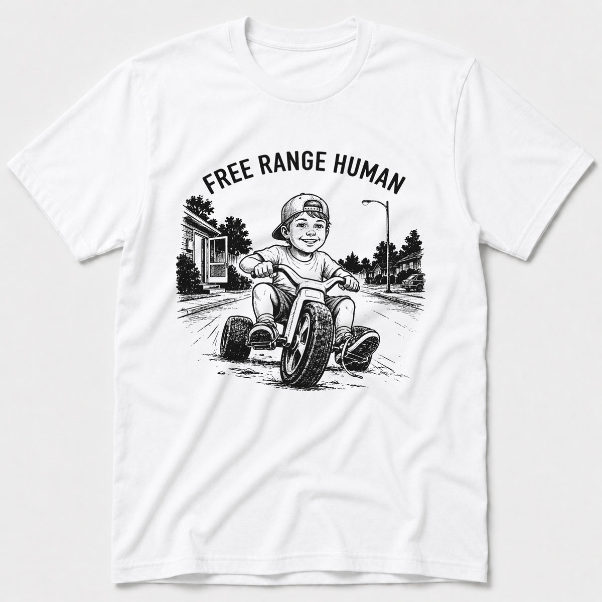 Free Range Human T-Shirt - White