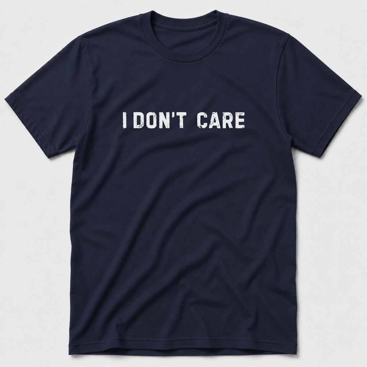 I Don't Care T-Shirt - Navy