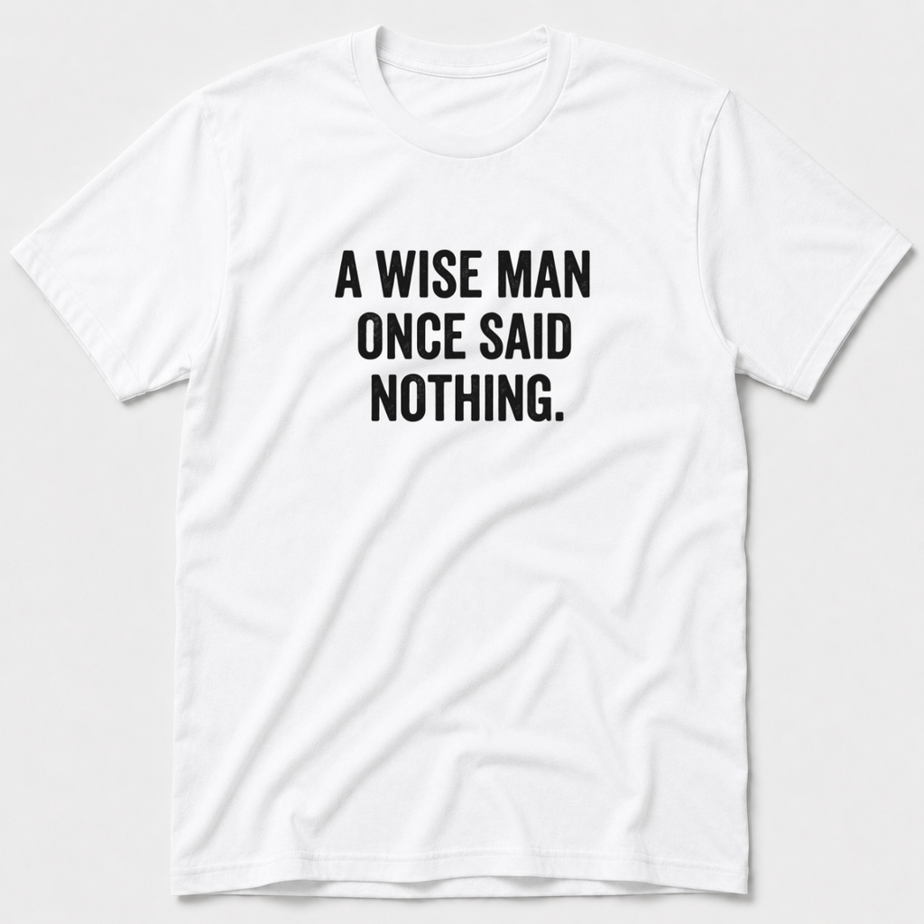 A Wise Man Once Said T-Shirt