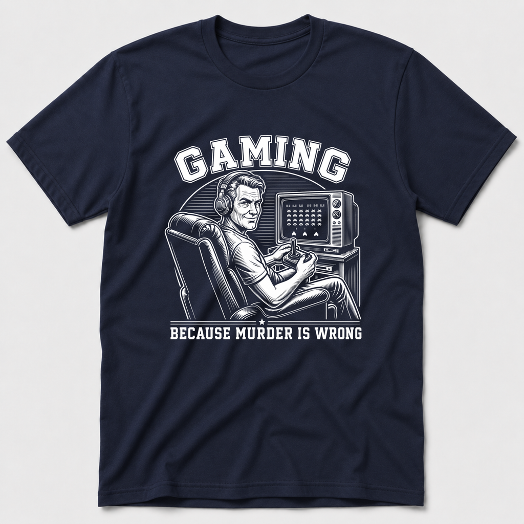 Gaming Because Murder Is Wrong T-Shirt