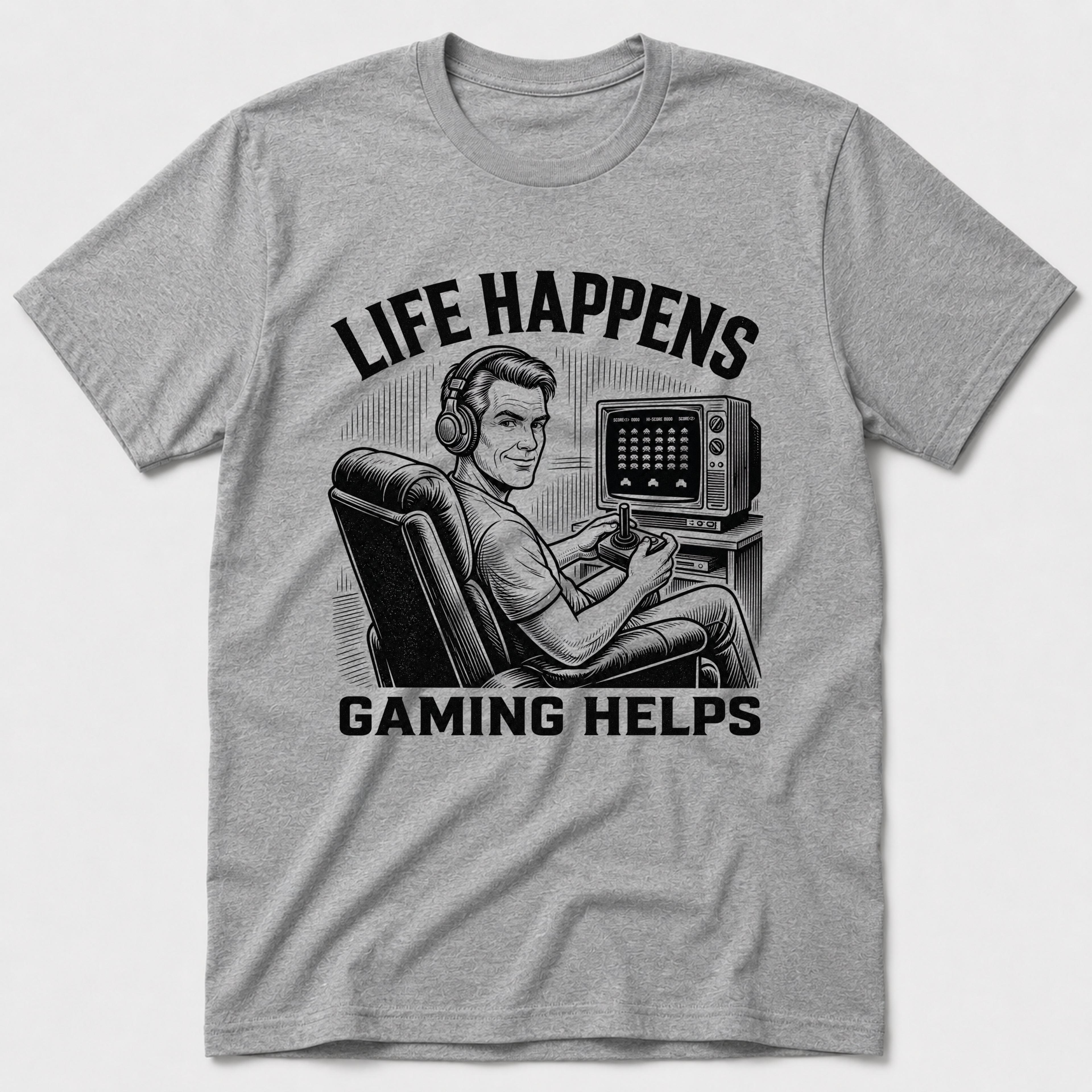 Life Happens, Gaming Helps T-Shirt