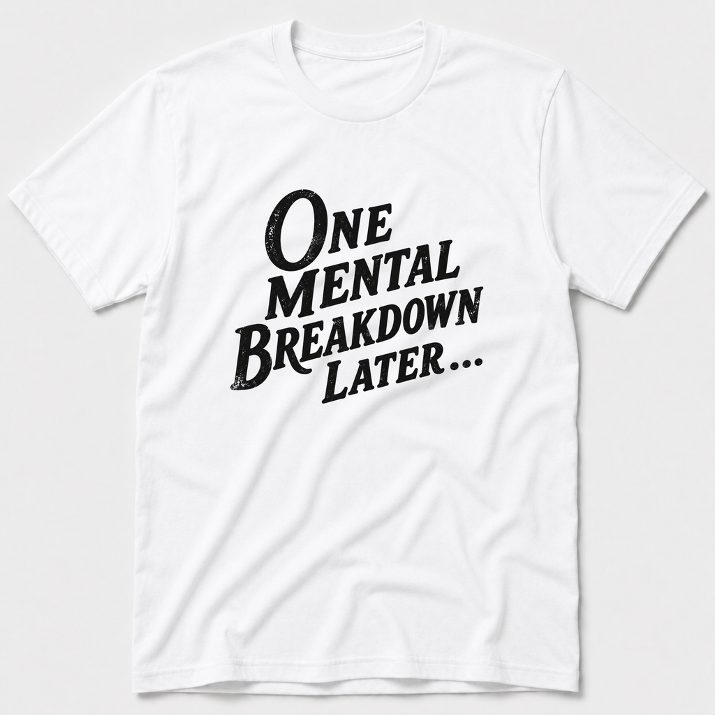 One Mental Breakdown Later T-Shirt