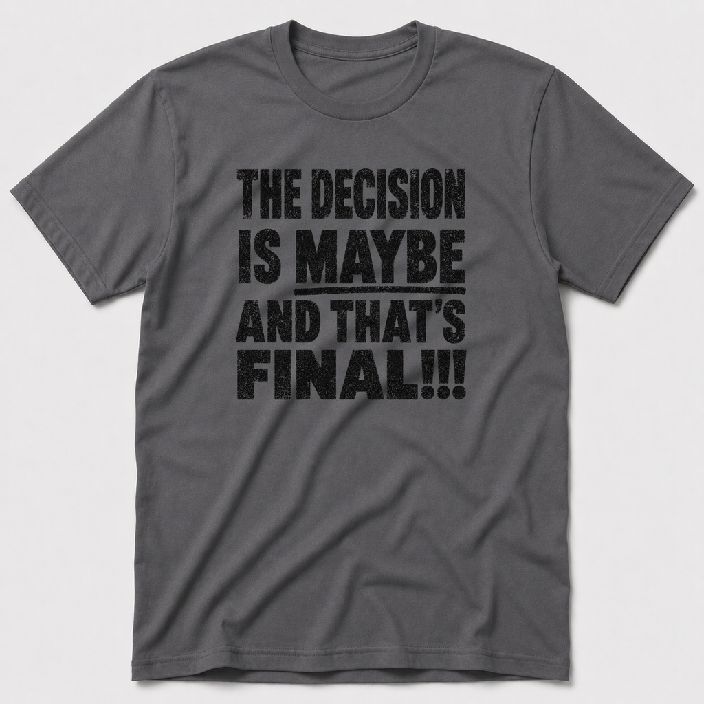 The Decision Is Maybe T-Shirt