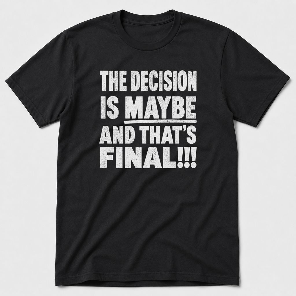 The Decision Is Maybe T-Shirt
