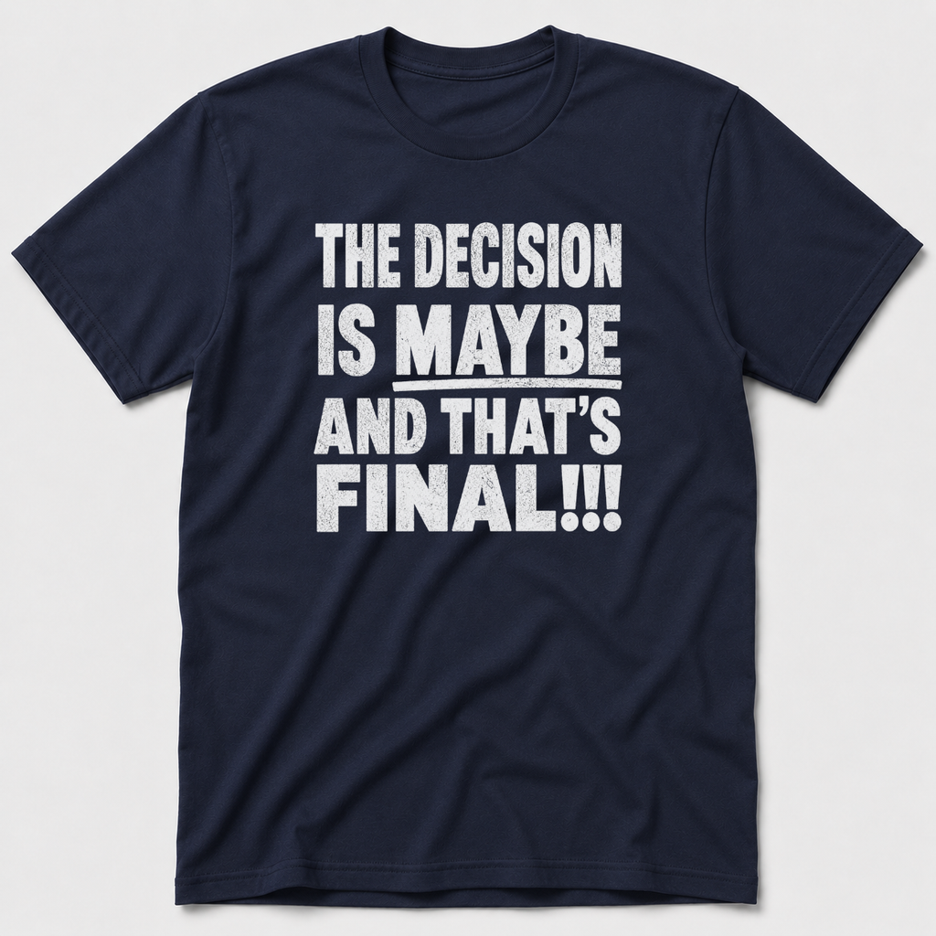 The Decision Is Maybe T-Shirt