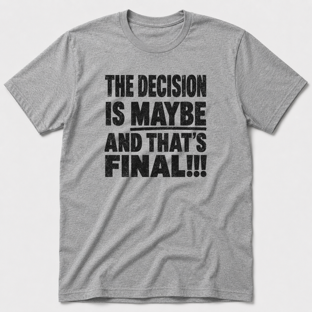 The Decision Is Maybe T-Shirt