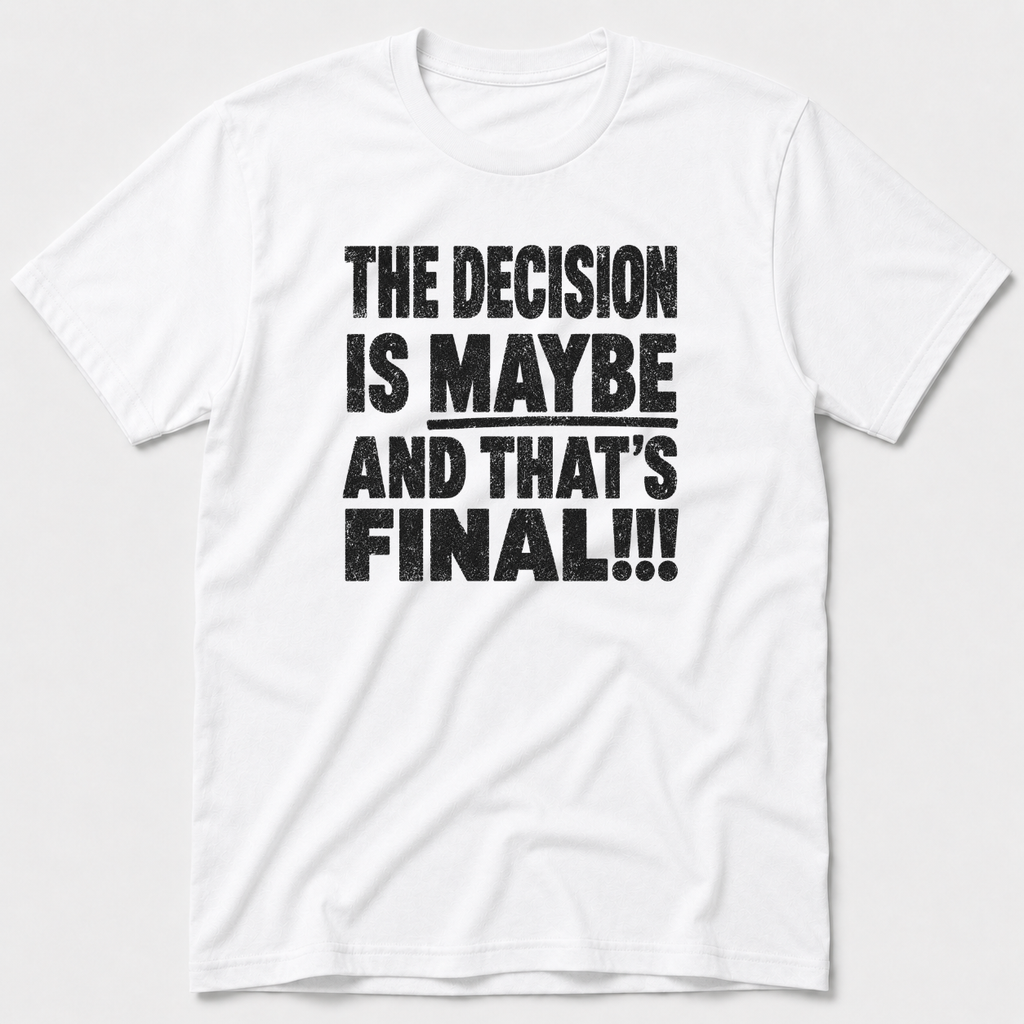 The Decision Is Maybe T-Shirt
