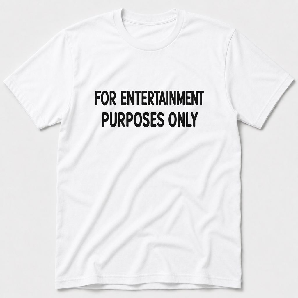 For Entertainment Purposes Only T-Shirt