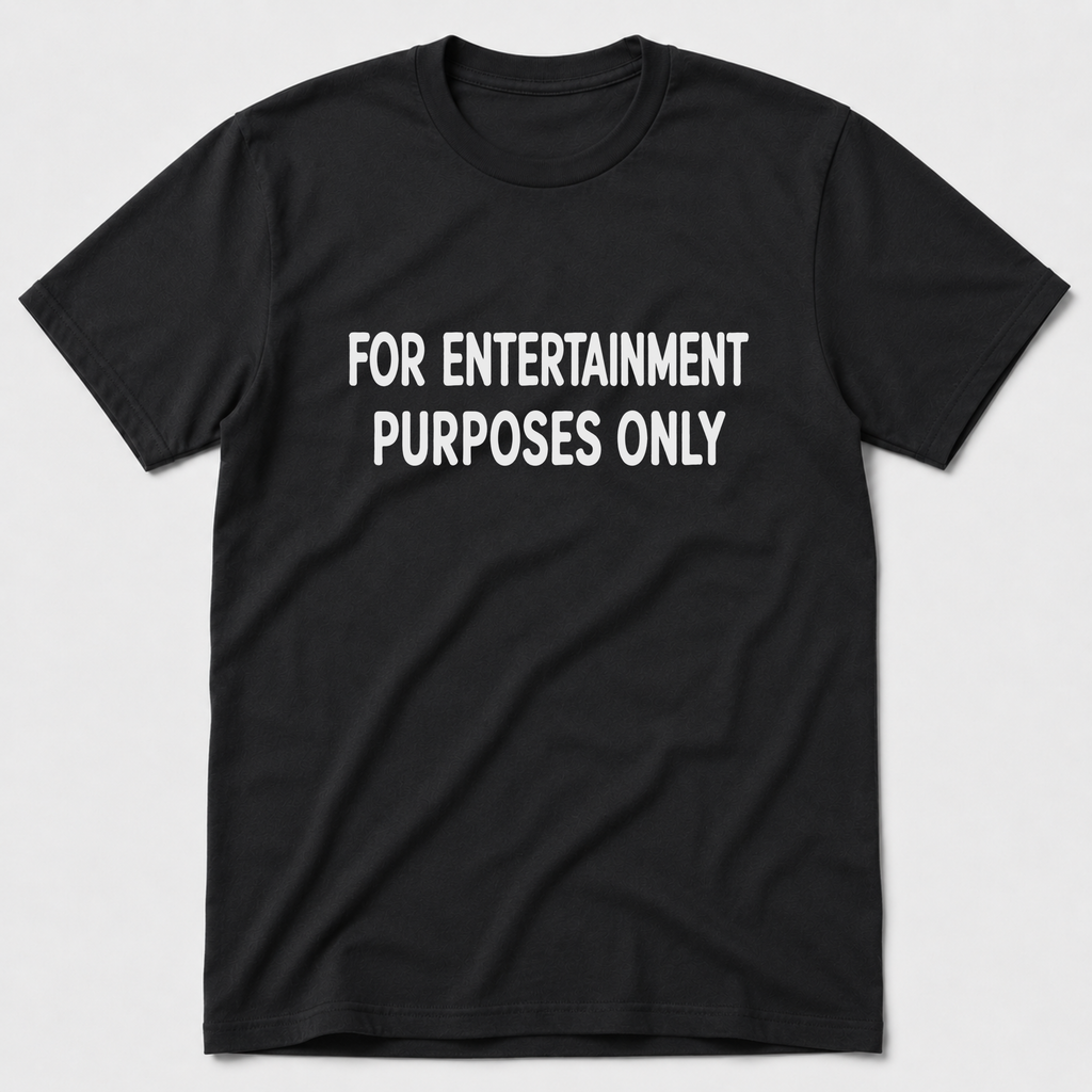 For Entertainment Purposes Only T-Shirt