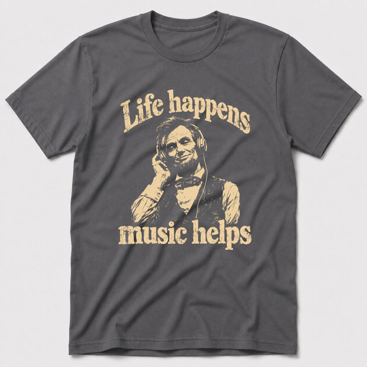 Lincoln Music T-Shirt - Charcoal