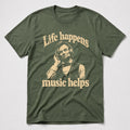 Lincoln Music T-Shirt - Military Green