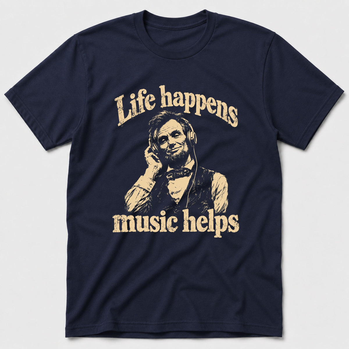 Lincoln Music T-Shirt - Navy