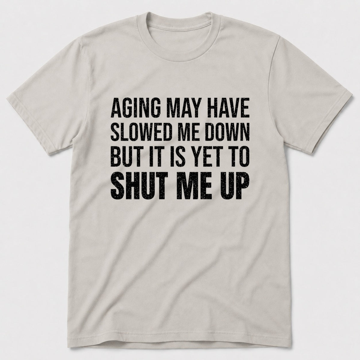 Shut Me Up T-Shirt - Ice Grey