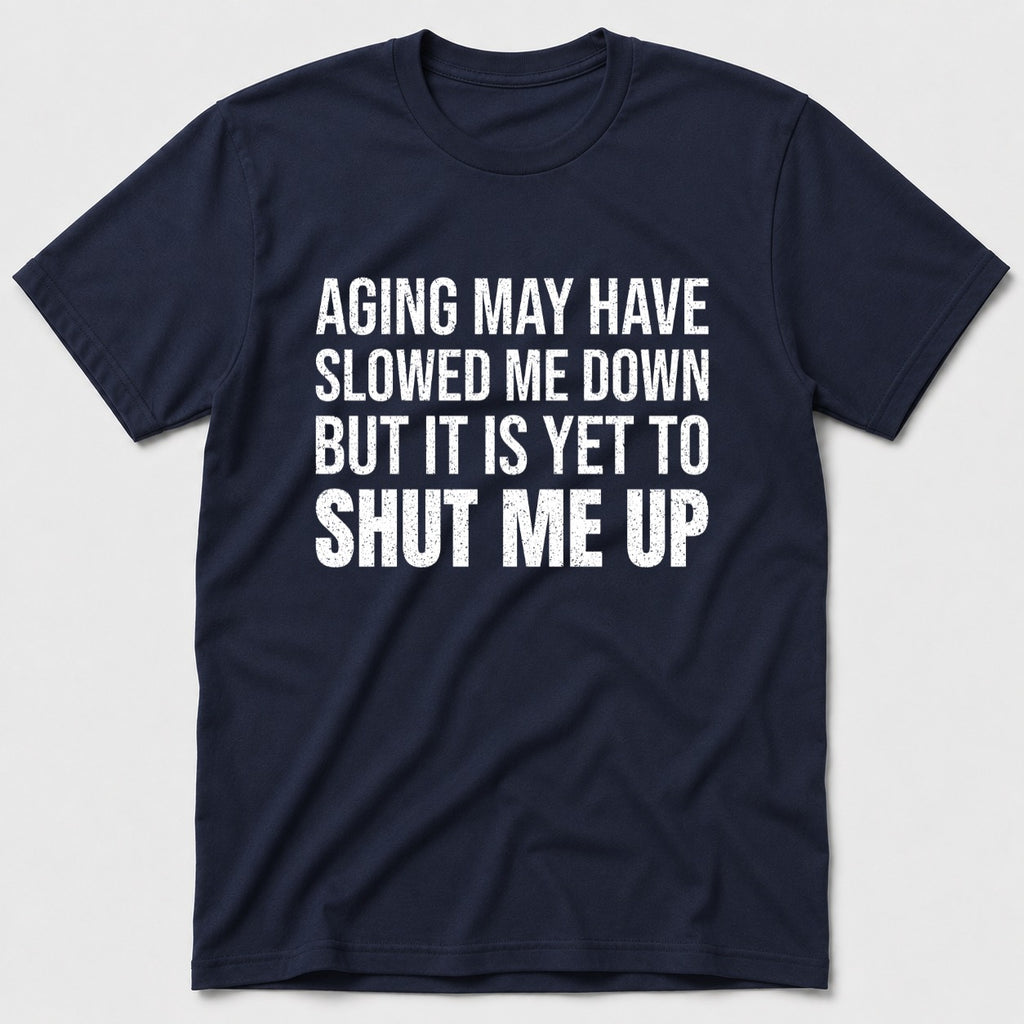Shut Me Up T-Shirt - Navy