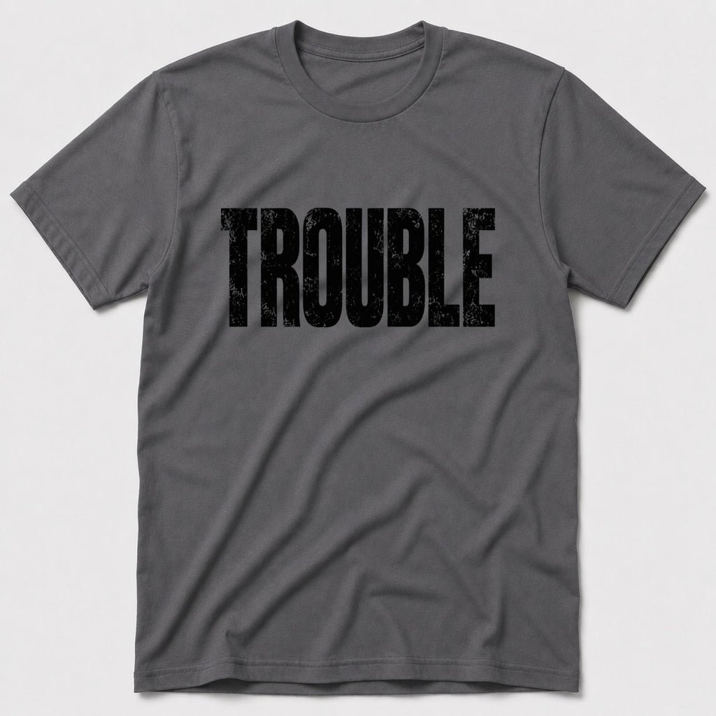 Trouble T-Shirt - Charcoal