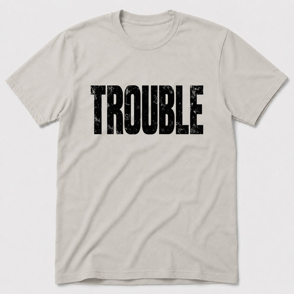 Trouble T-Shirt - Ice Grey