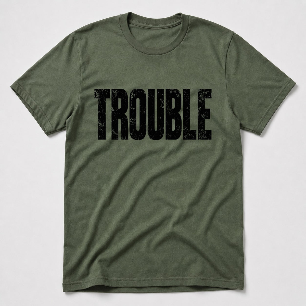 Trouble T-Shirt - Military Green