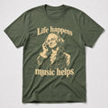 Washington Music T-Shirt - Military Green