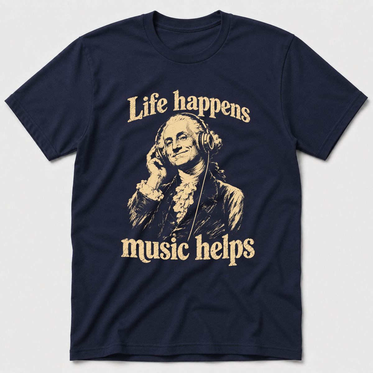 Washington Music T-Shirt - Navy