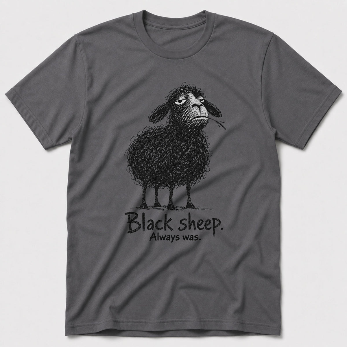 Black Sheep T-Shirt - Charcoal